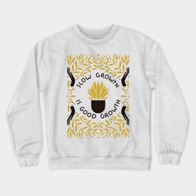 Slow Growth Crewneck Sweatshirt by gingiber